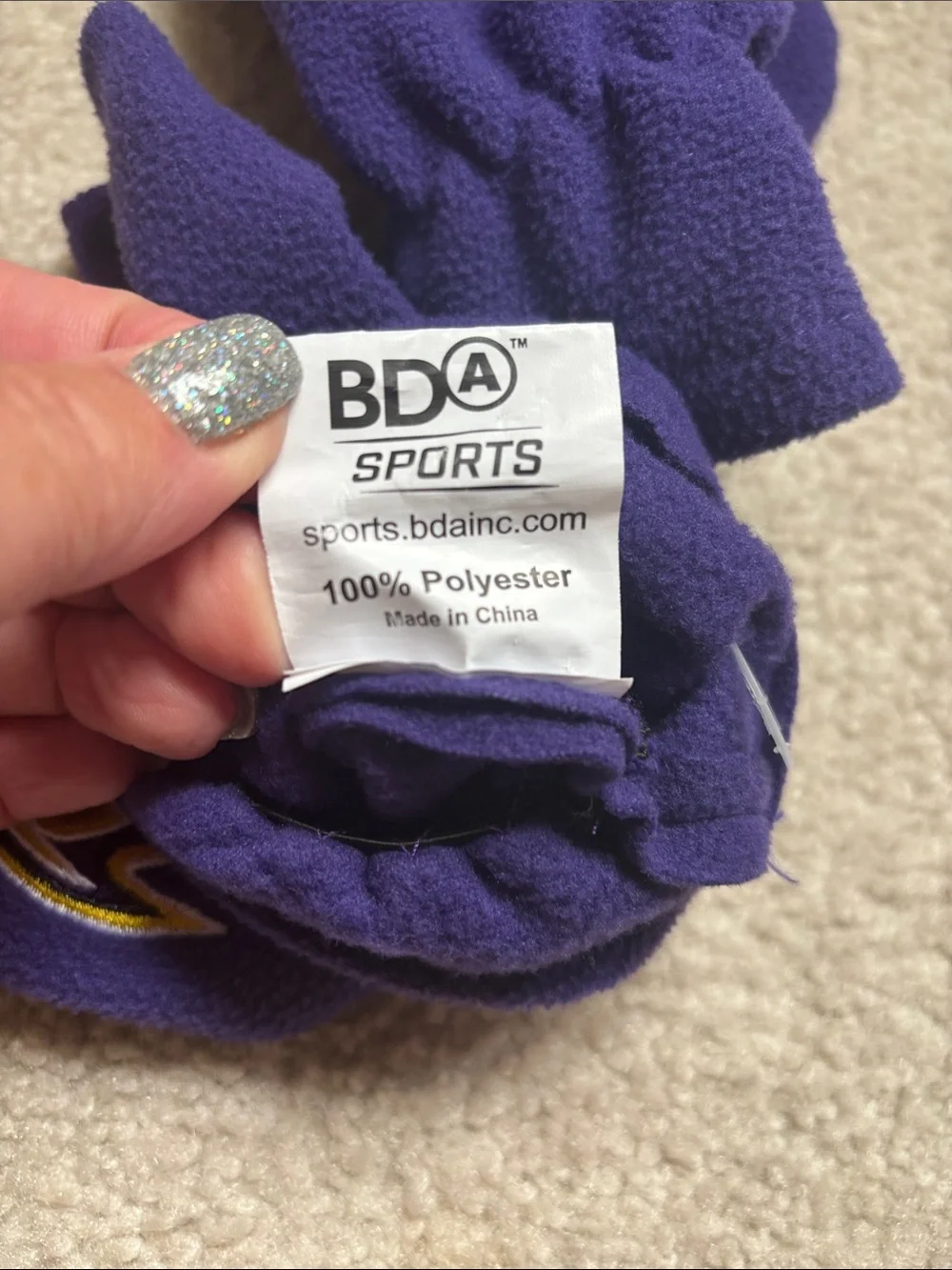 NWOT Baltimore Ravens fleece gloves